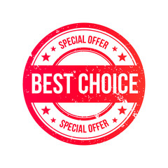 Best Choice Grunge Ribbon Stamp