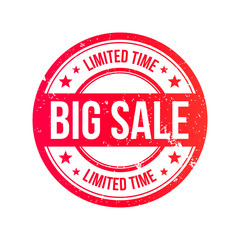 Big Sale Grunge Ribbon Stamp