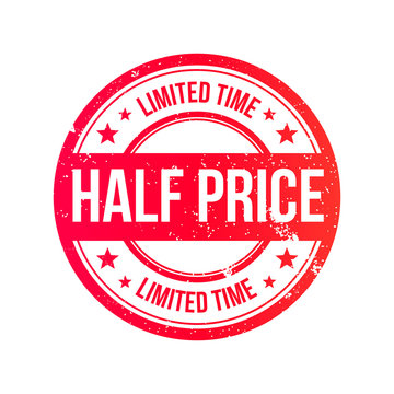 Half Price Grunge Ribbon Stamp