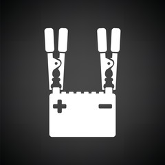 Obraz premium Car battery charge icon