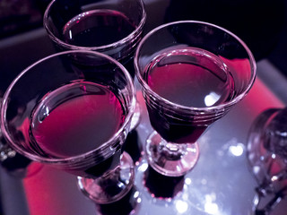 glass of red wine isolated on background