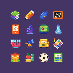 Back to school icons