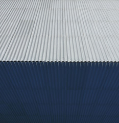 Top view of the slate roof of the house. Slate roofing material