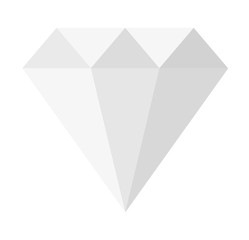 Flat design diamond illustration