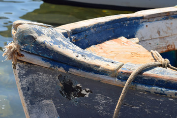 Fototapeta premium Texture of old boats. Fragment