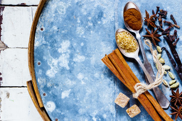 Colourful and bright spices