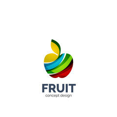 Vector apple fruit icon