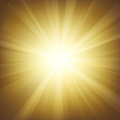 Illuminated gold light background