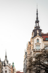 Fototapeta premium Buildings and Streets of Prague, Czech Republic