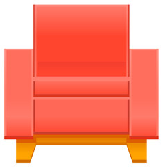 Single seater couch vector image