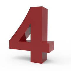 Fototapeta premium right cramoisi number 4