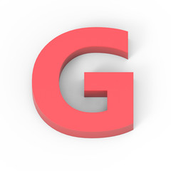 Light matte red font G