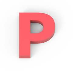 Light matte red font P