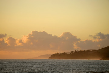 ocean clouds penninsula