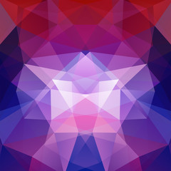 Fototapeta premium Background of geometric shapes. Purple mosaic pattern. Vector EPS 10. Vector illustration