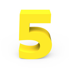 light yellow number 5