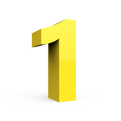 light yellow number 1