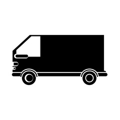van vehicle icon. transportation travel and trip theme. Isolated design. Vector illustration