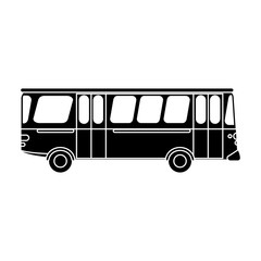 bus vehicle icon. transportation travel and trip theme. Isolated design. Vector illustration