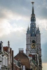 Fototapeta na wymiar Bell tower of Ghent Belgium