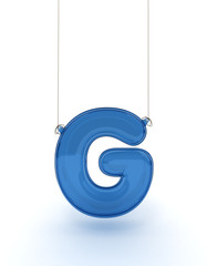 Hanging alphabet g