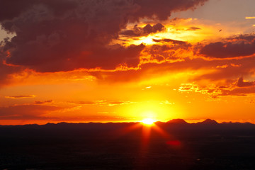 Naklejka premium West Texas Sunset-1