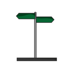 Destination road sign icon. travel trip vacation and tourism theme. Isolated design. Vector illustration