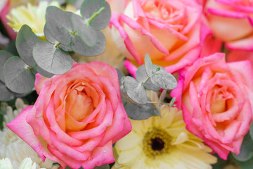 Beautiful flowers  for valentines and wedding scene