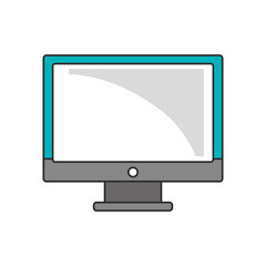 Computer icon. device gadget technology theme. Isolated design. Vector illustration