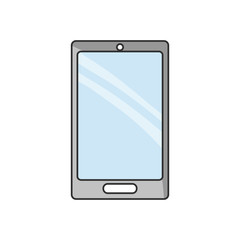 Smartphone icon. device gadget technology theme. Isolated design. Vector illustration