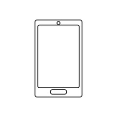Smartphone icon. device gadget technology theme. Isolated design. Vector illustration