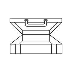 Baggage icon. travel trip vacation and tourism theme. Isolated design. Vector illustration