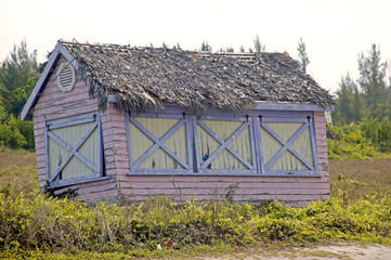 Fototapeta na wymiar pink purple shack
