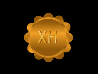 XH Initial Logo for your startup venture