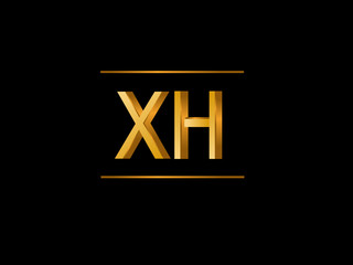 XH Initial Logo for your startup venture