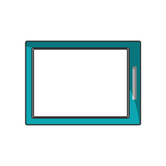 Tablet icon. device gadget technology theme. Isolated design. Vector illustration