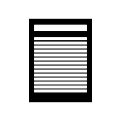 Piece of paper icon. Document data office information theme. Isolated design. Vector illustration