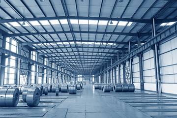 Strip steel production workshop