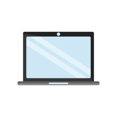 Laptop icon. device gadget technology theme. Isolated design. Vector illustration