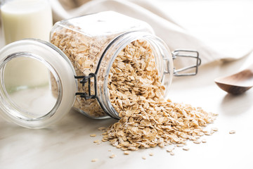 Dry rolled oatmeal. © Jiri Hera