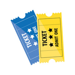 tickets admit one icon image vector illustration design