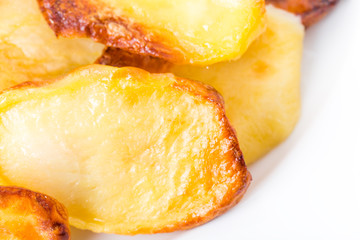 Traditional roast potatoes.