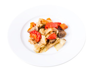 Baked vegetables mix.