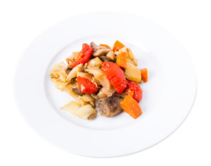 Baked vegetables mix.