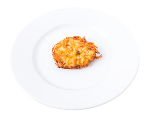 Fried potato pancake.