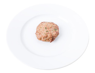 Delicious pork burger cutlet.