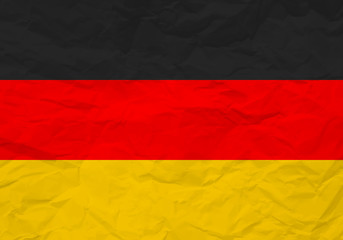 Germany flag crumpled paper