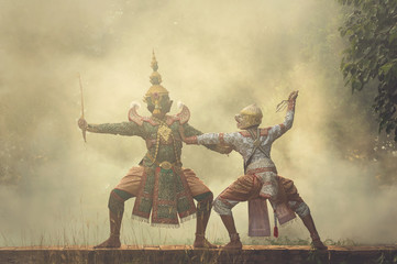 Khon, pantomime performances action of Thailand, a kind of Thai