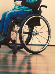 Fototapeta premium Legs of disabled person.