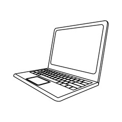 computer laptop icon image vector illustration design